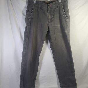 Outdoor Life Pants Men's 34x29 Gray Cotton Casual Durable